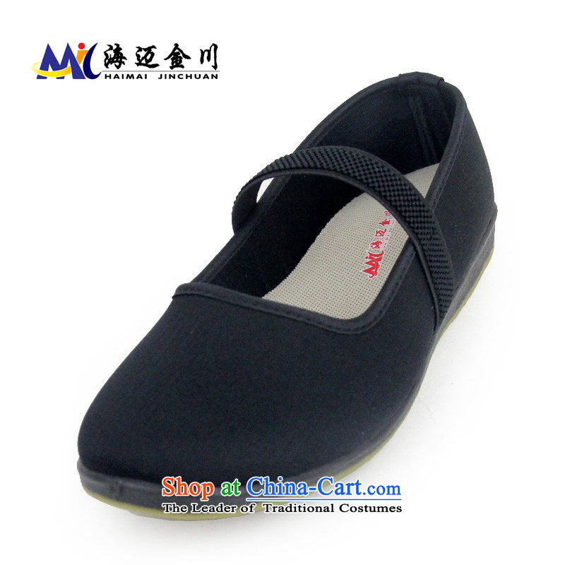 The Mai Jinchuan Old Beijing mesh upper with stretch mesh upper Ms. spring and autumn light soft flat bottom shoe elastic attendants work shoes with elastic model 025 mesh upper 39 Sea Mai (haimaijinchuan Jinchuan) , , , shopping on the Internet