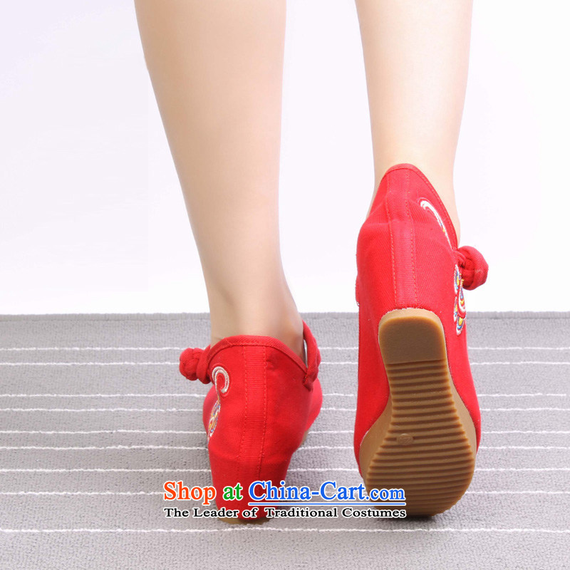 Summer 2015 new old Beijing mesh upper for women increased within national wind belt buckle 0027 0027 red 35, Yong-sung Hennessy Road , , , shopping on the Internet