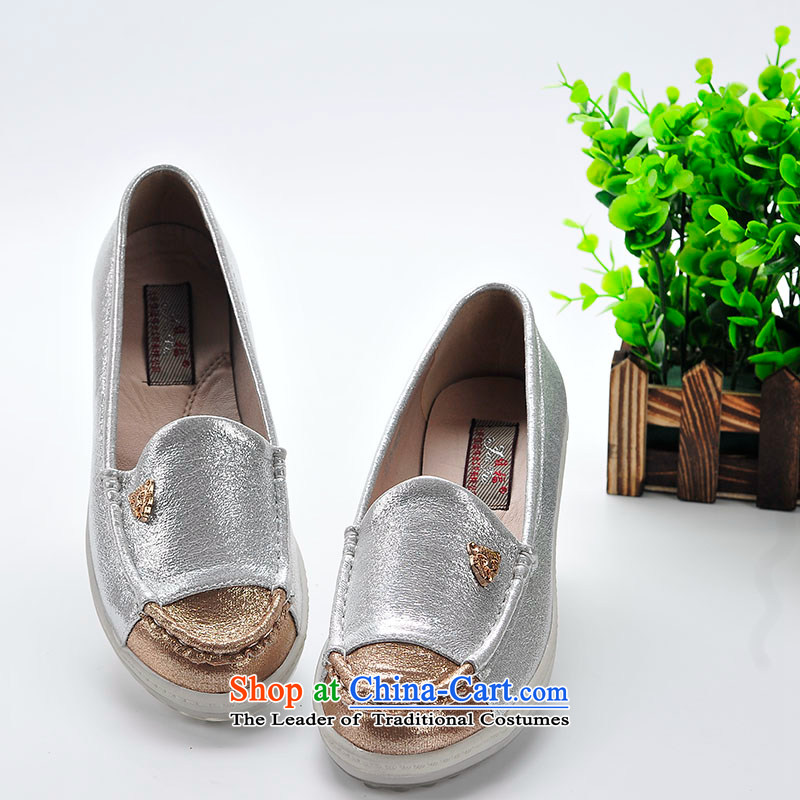 Better well women shoes mesh upper couture mesh upper end of jelly tsutsu shoes comfortable shoes flat bottom with popular and Ho Ping Kim silver fashion woman shoes B315-08 single white 37, better Fuk (JIAFU) , , , shopping on the Internet