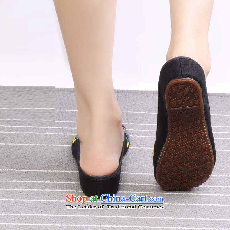Support for the new payment on delivery of Old Beijing increased within the mesh upper women slippers embroidered shoes breathable women shoes 1902 1902 Black 38, Yong-sung Hennessy Road , , , shopping on the Internet