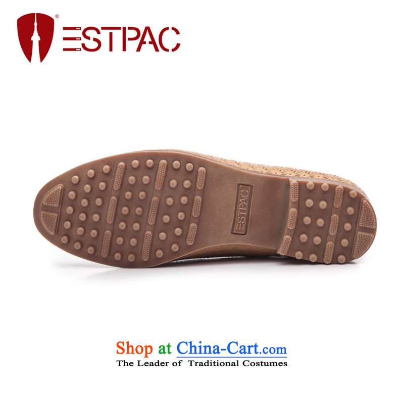 Ipswich-three in 2014 carved stylish single shoe female head layer cowhide flat with a pointed to the British air-BLOK Oxford shoes D37 Gray 38, Ibrahim (estpac) , , , shopping on the Internet