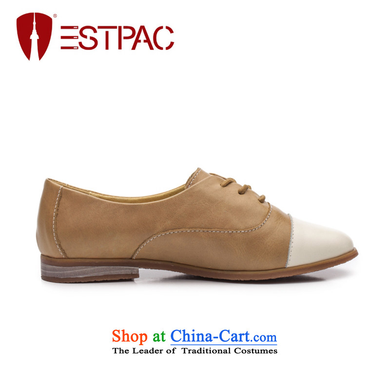 2015 Spring Ibrahim pointed leather shoes with flat tether strap to the British Oxford shoes spell color wind women shoes D57 ANTHURIAM 37, Ibrahim (estpac) , , , shopping on the Internet