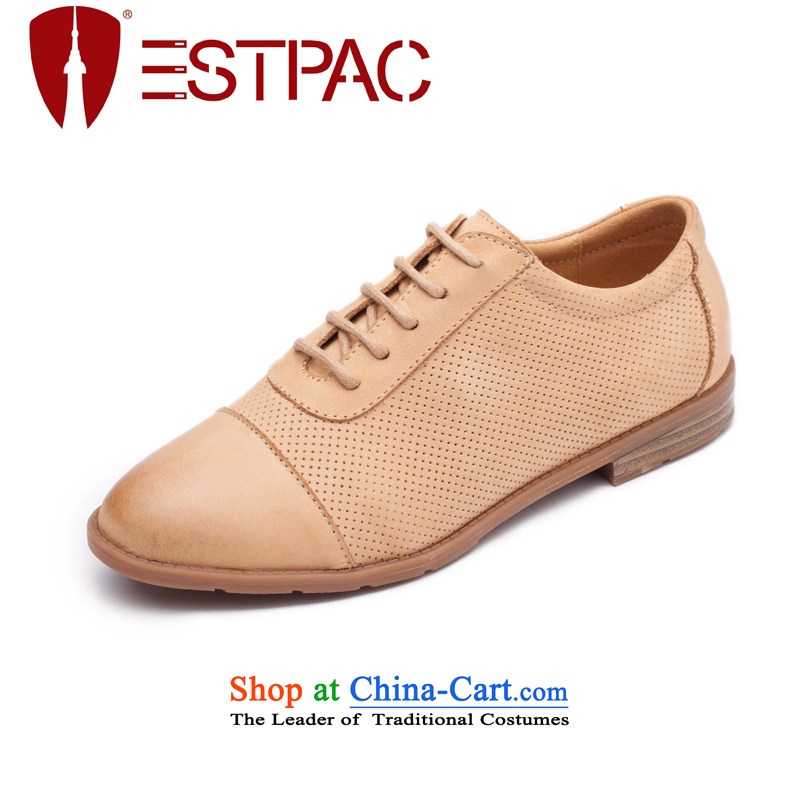  2015 Spring Ipswich-three in England with flat shoe leather engraving Rome women shoes erase color retro Oxford shoes gray 38, Ibrahim D02 . estpac (shopping on the Internet has been pressed.)