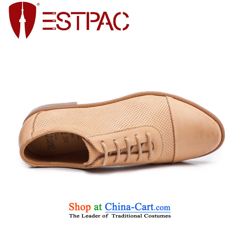  2015 Spring Ipswich-three in England with flat shoe leather engraving Rome women shoes erase color retro Oxford shoes gray 38, Ibrahim D02 . estpac (shopping on the Internet has been pressed.)