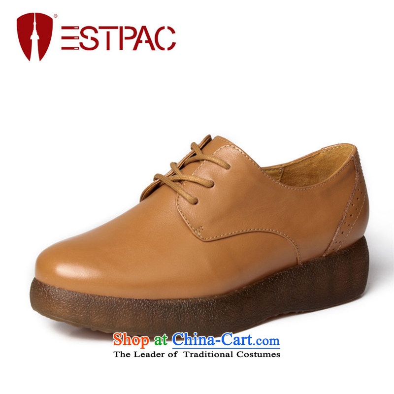 Ibrahim fall to the British wind platform shoes female Harajuku retro women shoes thick leather strap Oxford single point shoes, Brown 39 H1 (estpac Ibrahim) , , , shopping on the Internet