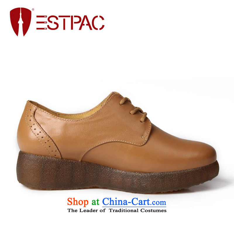 Ibrahim fall to the British wind platform shoes female Harajuku retro women shoes thick leather strap Oxford single point shoes, Brown 39 H1 (estpac Ibrahim) , , , shopping on the Internet