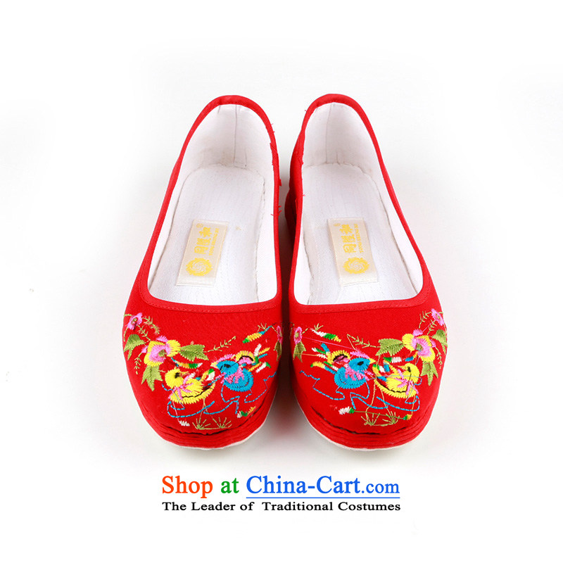 The l and thousands of old Beijing shoes bottom manually women shoes red boutique marriage shoes Red 36-liter and with Yuanyang shopping on the Internet has been pressed.
