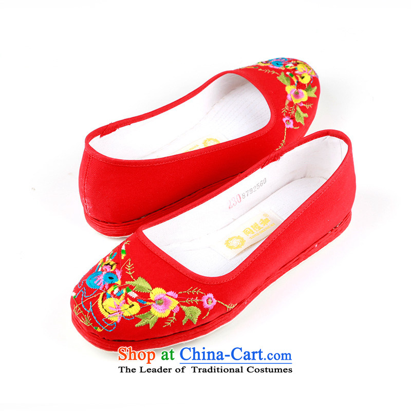 The l and thousands of old Beijing shoes bottom manually women shoes red boutique marriage shoes Red 36-liter and with Yuanyang shopping on the Internet has been pressed.