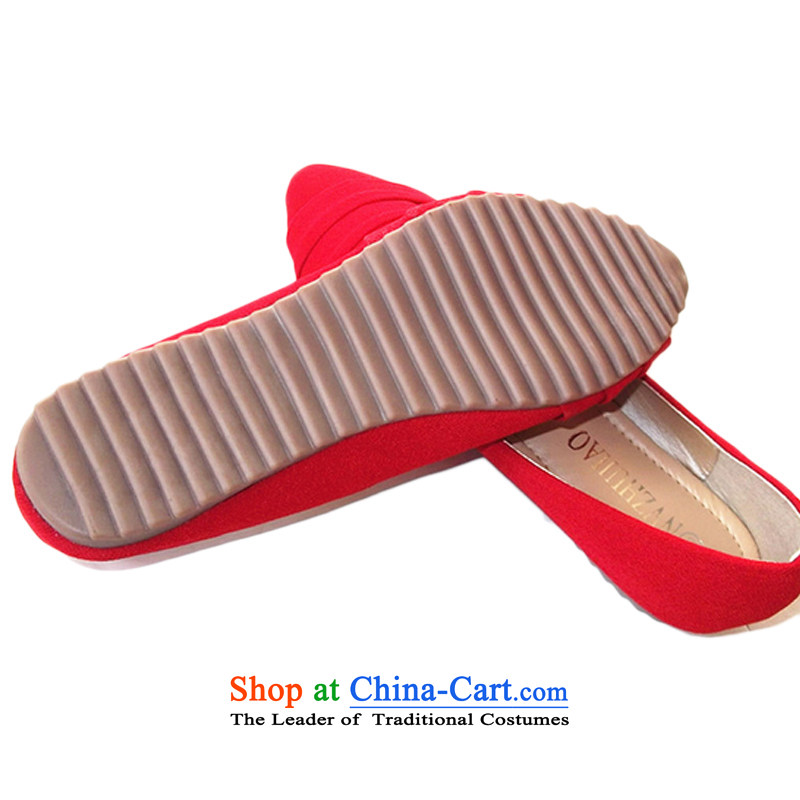 Is small and the old Beijing red mesh upper with a flat bottom shoe points female comfortable soft bottoms CXY01 shoes CXY01 marriage black 36, is small-mi (LOVELY BEAUTY , , , shopping on the Internet