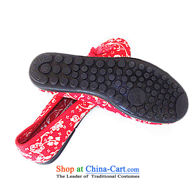 Is small and the old Beijing red mesh upper with a flat bottom tray snap clouds light Ms. port marriage shoes dress shoes bows CXY26 shoes red 40, is small-mi (LOVELY BEAUTY , , , shopping on the Internet