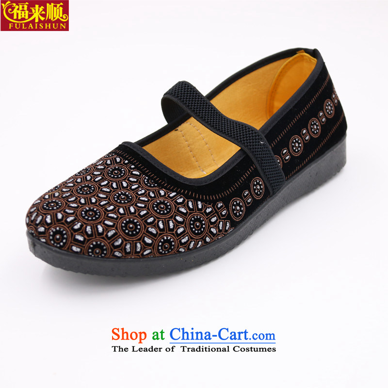 The Old Beijing with elastic female old lady shoes black satin embossing grandma shoes light anti-slip womens single lady shoes mesh upper - 1 large brown 37 pictures, prices, brand platters! The elections are supplied in the national character of distribution, so action, buy now enjoy more preferential! As soon as possible.