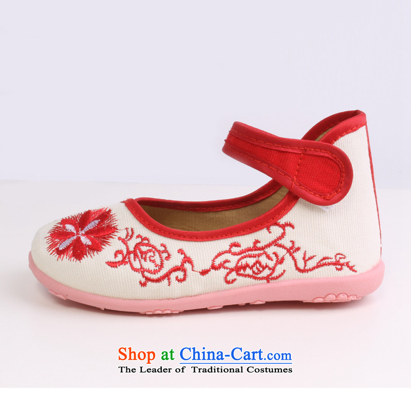 Mesh upper with old Beijing women shoes children shoes comfort and breathability wellness embroidered children shoes 8201 8201 28 yards safflower porcelain 18cm, Long Yong-sung , , , Hennessy Road shopping on the Internet