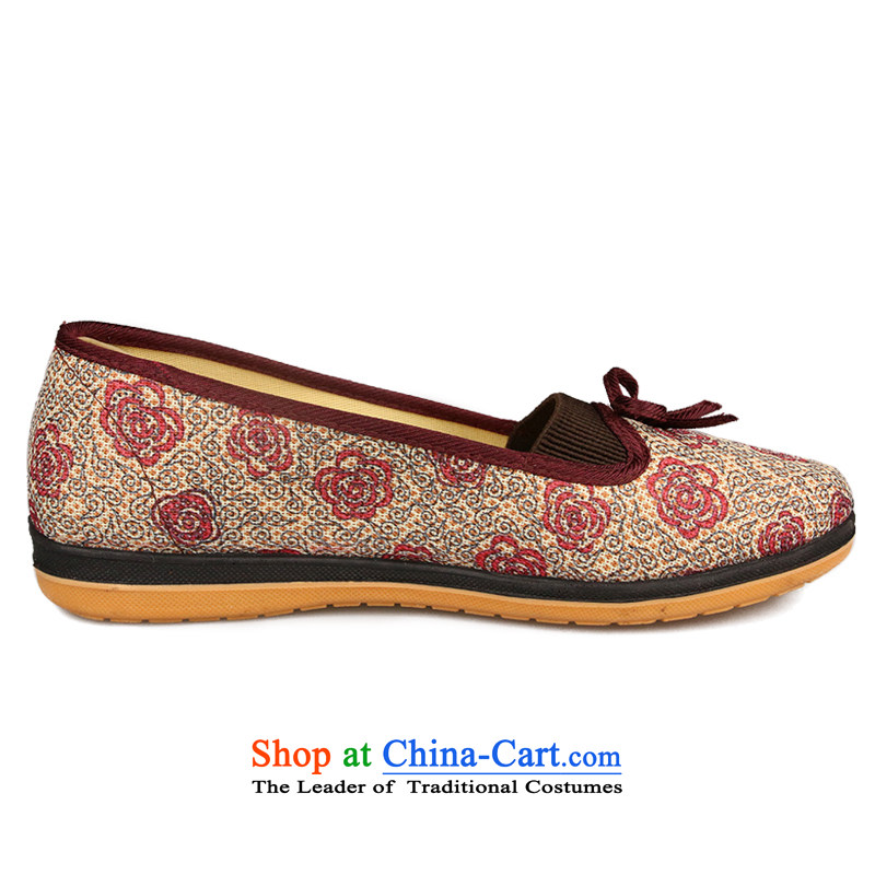 Kam Fung Cheung Old Beijing autumn 2015 mesh upper new shoes mother footwear in the older elderly shoes comfortable flat with my Gran mesh upper womens single shoe red 39, Kam Fung Cheung shopping on the Internet has been pressed.
