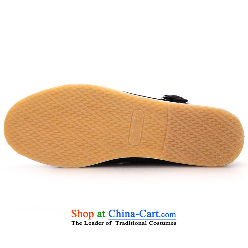 Kam Fung Cheung Old Beijing women shoes single shoes mesh upper with a flat bottom soft ground work shoes hotel skip Dance Shoe black mother shoe black 38, Kam Fung Cheung shopping on the Internet has been pressed.