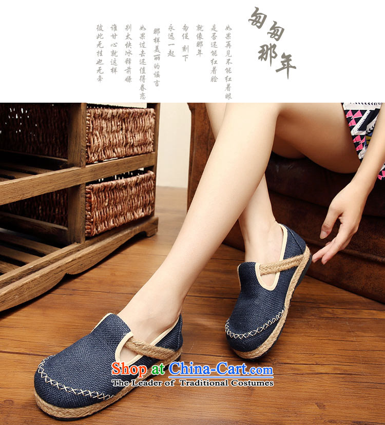 The silk fabric of Old Beijing National wind shoe linen round head flat bottom fall mainly casual shoes   S135 single yellow 37 pictures, prices, brand platters! The elections are supplied in the national character of distribution, so action, buy now enjoy more preferential! As soon as possible.