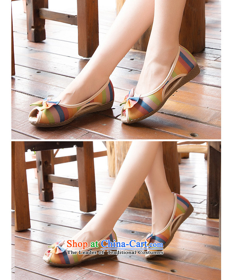 Chung Pavilion Old Beijing Summer sandals female mesh upper non-slip engraving slope with a flat bottom mother leisure pregnant women single flax leisure shoes A-302 blue 36 pictures, prices, brand platters! The elections are supplied in the national character of distribution, so action, buy now enjoy more preferential! As soon as possible.