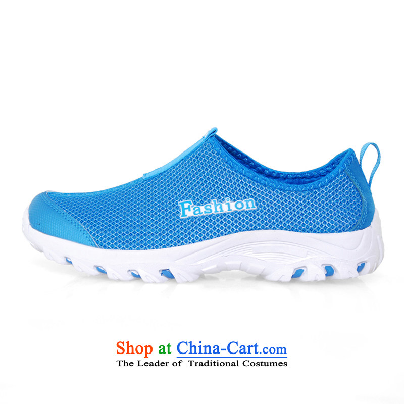 Stylish shoe RZWOLF mesh outdoor leisure shoes white-blue couples 37,RZWOLF,,, shopping on the Internet
