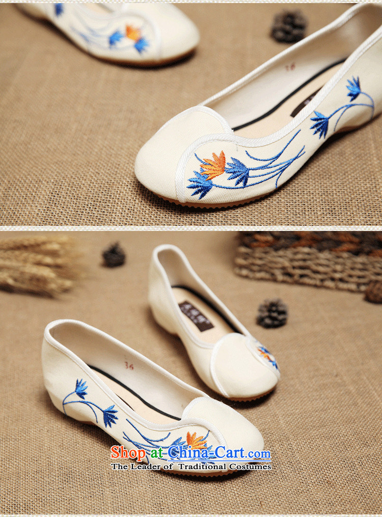 Mesh upper with new national wind summer embroidered shoes with soft, leisure shoes single shoe China wind women shoes with cream 39 slopes of breathable picture, prices, brand platters! The elections are supplied in the national character of distribution, so action, buy now enjoy more preferential! As soon as possible.