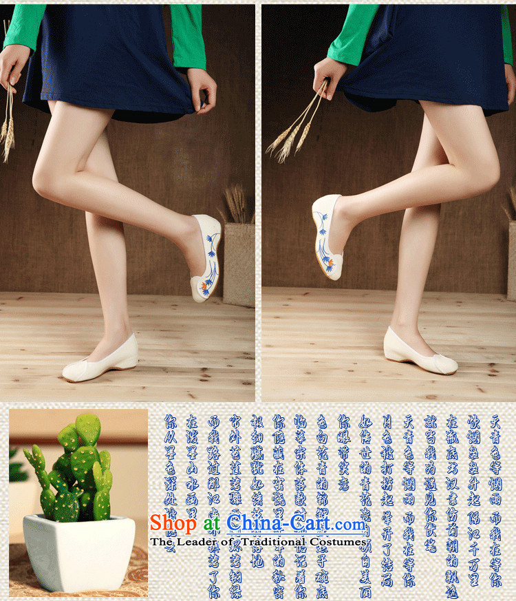Mesh upper with new national wind summer embroidered shoes with soft, leisure shoes single shoe China wind women shoes with cream 39 slopes of breathable picture, prices, brand platters! The elections are supplied in the national character of distribution, so action, buy now enjoy more preferential! As soon as possible.
