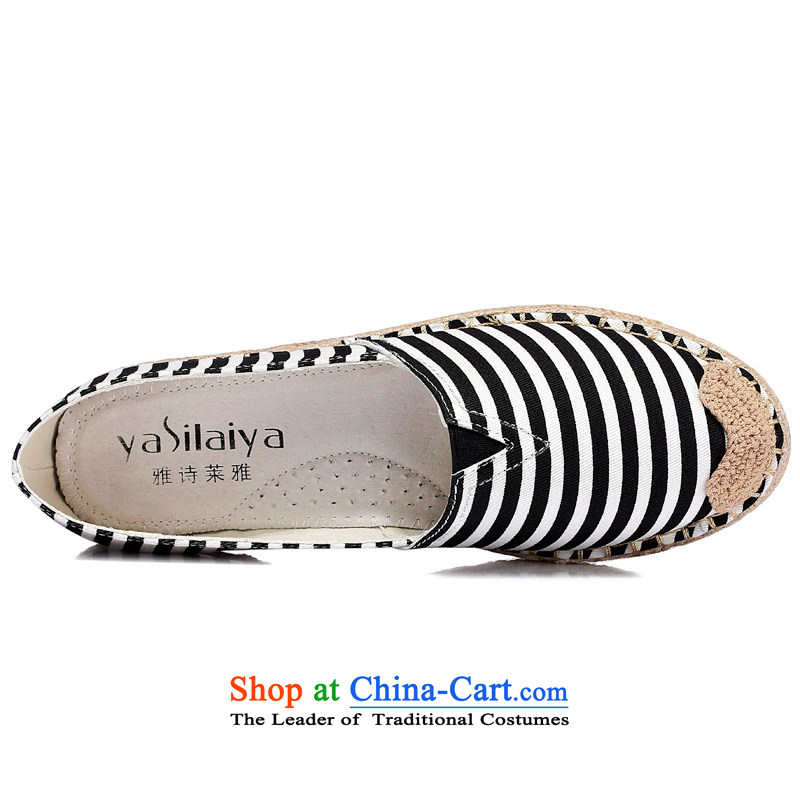 Ya Shi'Oréal 3006 stylish casual shoes flat shoe canvas shoes female black 38, Seraiah Grace (yasilaiya) , , , shopping on the Internet