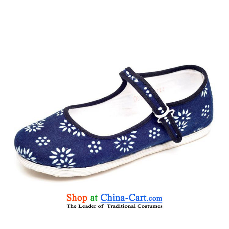 Fuyuan Xuan manually thousands of old Beijing shoes bottom click shoes for larger women stamp mother flat bottom tether mesh upper dark blue (no charge), 38 (for 3 day shipping) Picture, prices, brand platters! The elections are supplied in the national character of distribution, so action, buy now enjoy more preferential! As soon as possible.