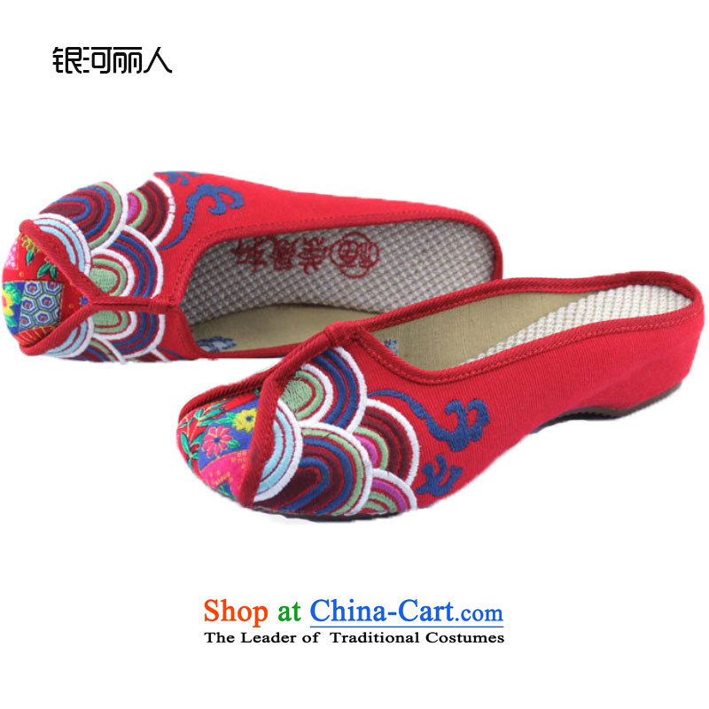 Mesh upper with genuine old Beijing increased women's shoe nation of wind characteristics slippers embroidered shoes summer 1831, 1831 red 37, Slippers Yong-sung Hennessy Road , , , shopping on the Internet