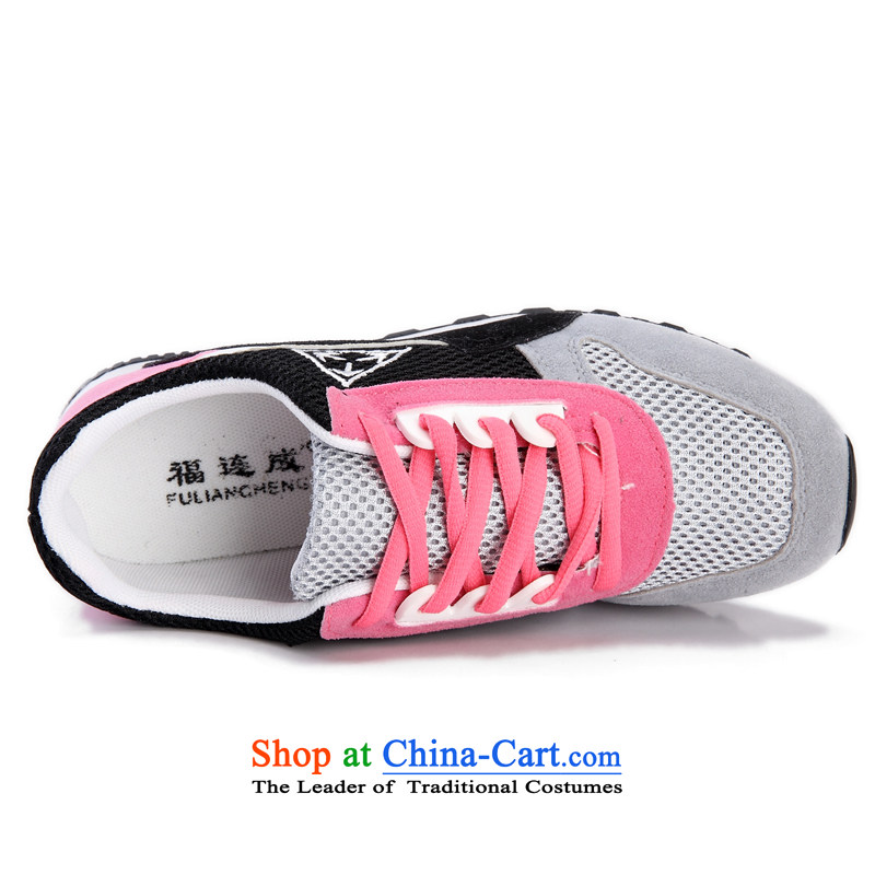 Mesh upper with old Beijing spring and summer new women's single shoe breathable engraving female Internet shoes, casual women shoes walking motion shoes shoe drive light blue 38, well connected to , , , shopping on the Internet