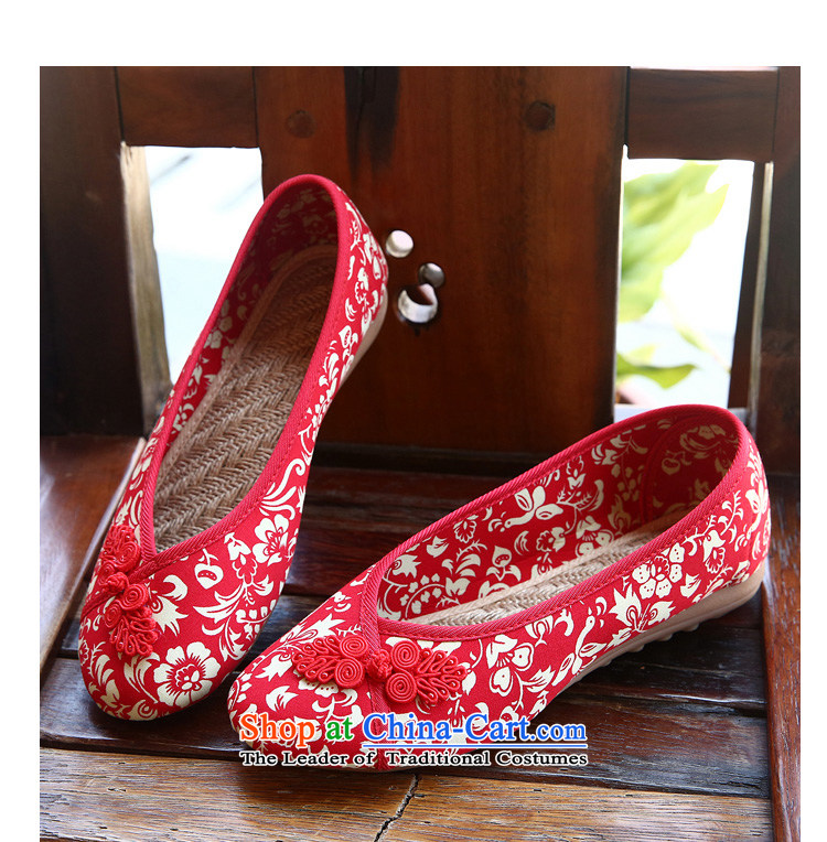 Chung Pavilion ethnic porcelain embroidered shoes linen shoes with mother-women shoes beef tendon Backplane Backplane A-510 reap big reap red 38 pictures, prices, brand platters! The elections are supplied in the national character of distribution, so action, buy now enjoy more preferential! As soon as possible.