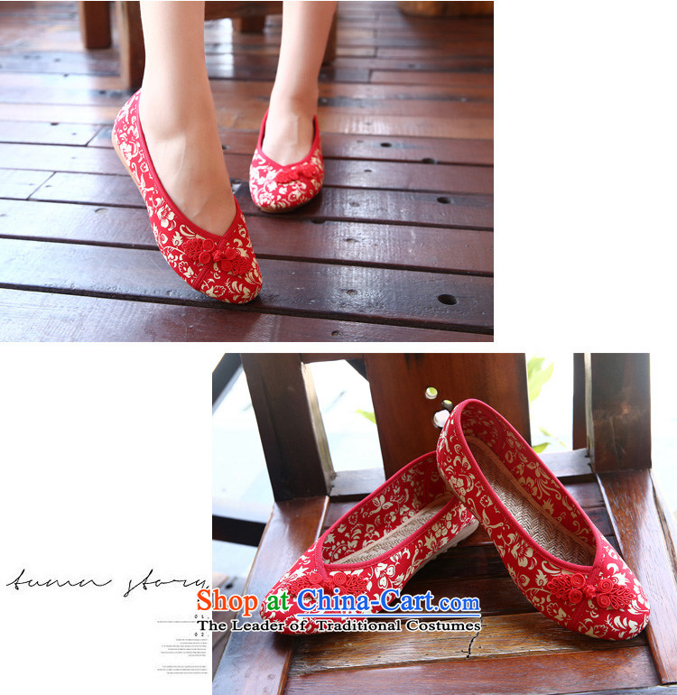 Chung Pavilion ethnic porcelain embroidered shoes linen shoes with mother-women shoes beef tendon Backplane Backplane A-510 reap big reap red 38 pictures, prices, brand platters! The elections are supplied in the national character of distribution, so action, buy now enjoy more preferential! As soon as possible.