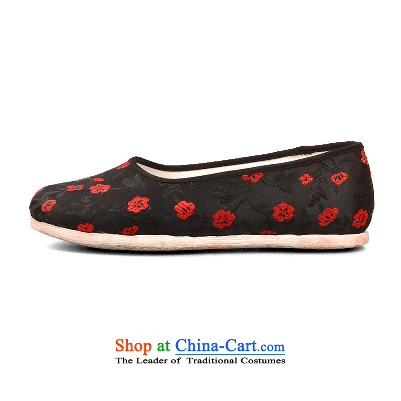 Fu Tai Yan Old Beijing mesh upper end of thousands of manually female traditional ethnic a mesh upper stirrups mother shoe thousands of small safflower sea in the bottom 39 Fu Tai Yan Shopping on the Internet has been pressed.