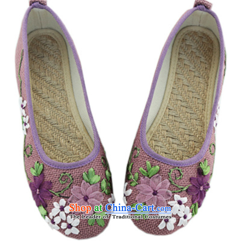 Oriental Kai Fei 2015 new old Beijing mesh upper with shoe papyeong ethnic embroidered shoes bottom beef tendon linen single mother shoe shoes 515 white 36 Oriental Kai Fei (DONGFANGKAIFEI) , , , shopping on the Internet