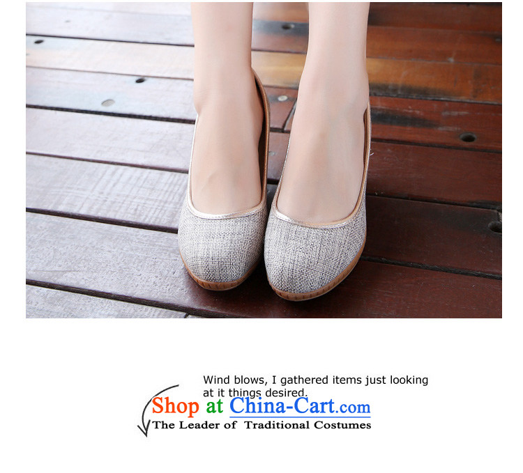 Chung Pavilion Old Beijing mesh upper ethnic women single shoes linen slope with the embroidered shoes autumn leisure the the high-heel shoes W-529 beige 36 pictures, prices, brand platters! The elections are supplied in the national character of distribution, so action, buy now enjoy more preferential! As soon as possible.
