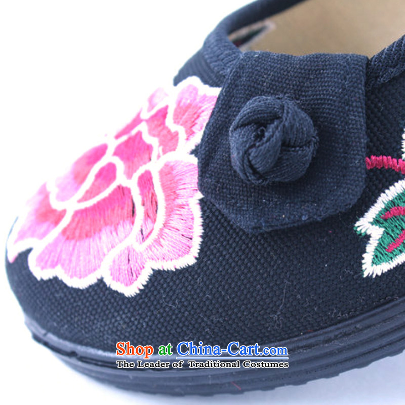 Support C.O.D. 2015 women shoes of Old Beijing mesh upper flat bottom square dancing shoes female ethnic embroidered shoes single mother shoe 1327 black shoes 36, Yong-sung Hennessy Road , , , shopping on the Internet