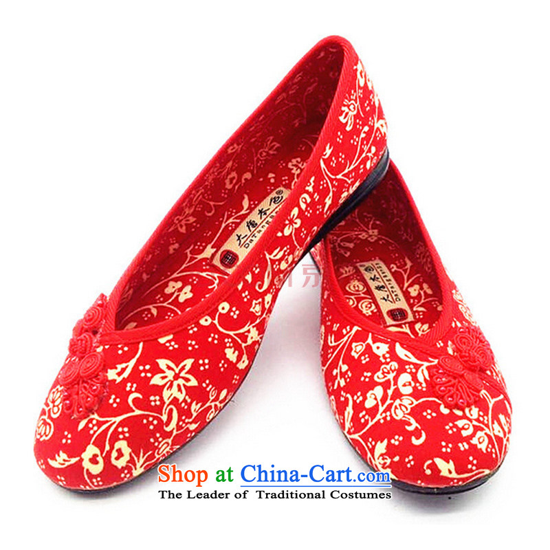Is small and the China wind marriage after deduction brides shoes shoes comfortable shoes flat bottom shoe CXY17 red 37, is small-mi (LOVELY BEAUTY , , , shopping on the Internet