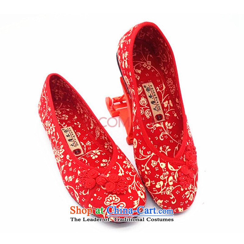 Is small and the China wind marriage after deduction brides shoes shoes comfortable shoes flat bottom shoe CXY17 red 37, is small-mi (LOVELY BEAUTY , , , shopping on the Internet
