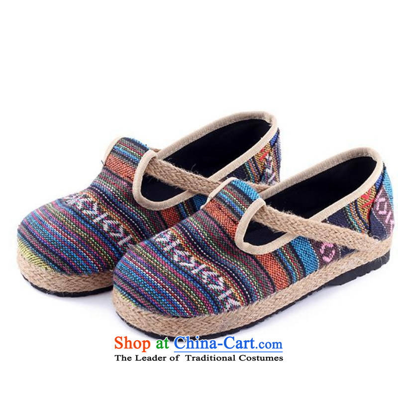 Fibonacci 2015 forest in the faculty of ethnic sisal weaving retro dolls shoes round head ma mesh upper flat bottom shoe sum Single Suit 38, Fibonacci shopping on the Internet has been pressed.