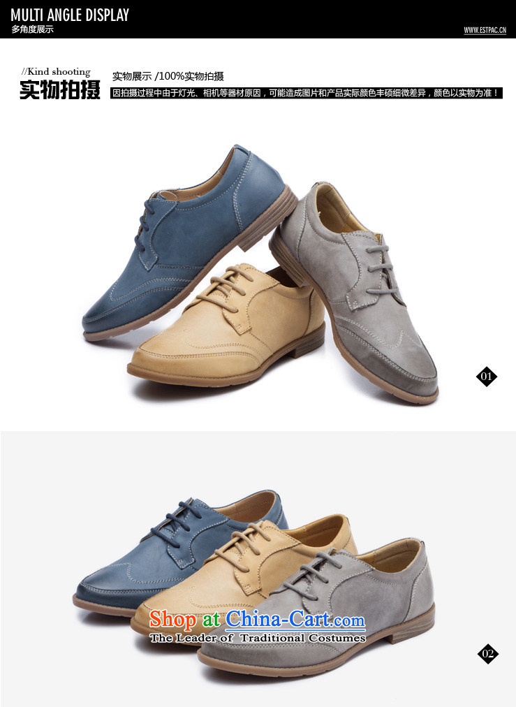 Ibrahim fall to the British Womens single shoe-wind with leather Oxford shoes pointed deep tether casual women shoes D01 blue 35 pictures, prices, brand platters! The elections are supplied in the national character of distribution, so action, buy now enjoy more preferential! As soon as possible.
