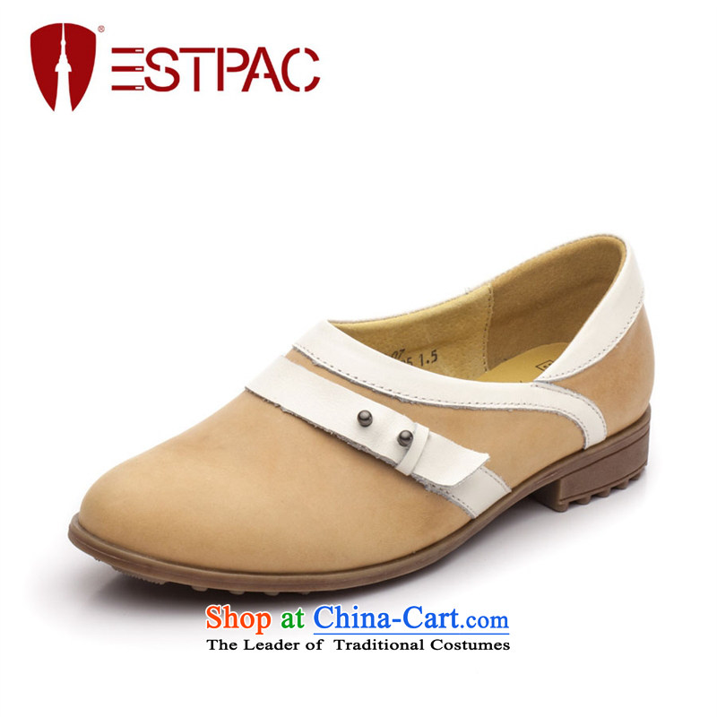 Ibrahim Fall single shoe belt lacing shoe leather color spell-personality with lazy people shoe pin leisure shoes D38 ANTHURIAM 35 Ibrahim (estpac) , , , shopping on the Internet