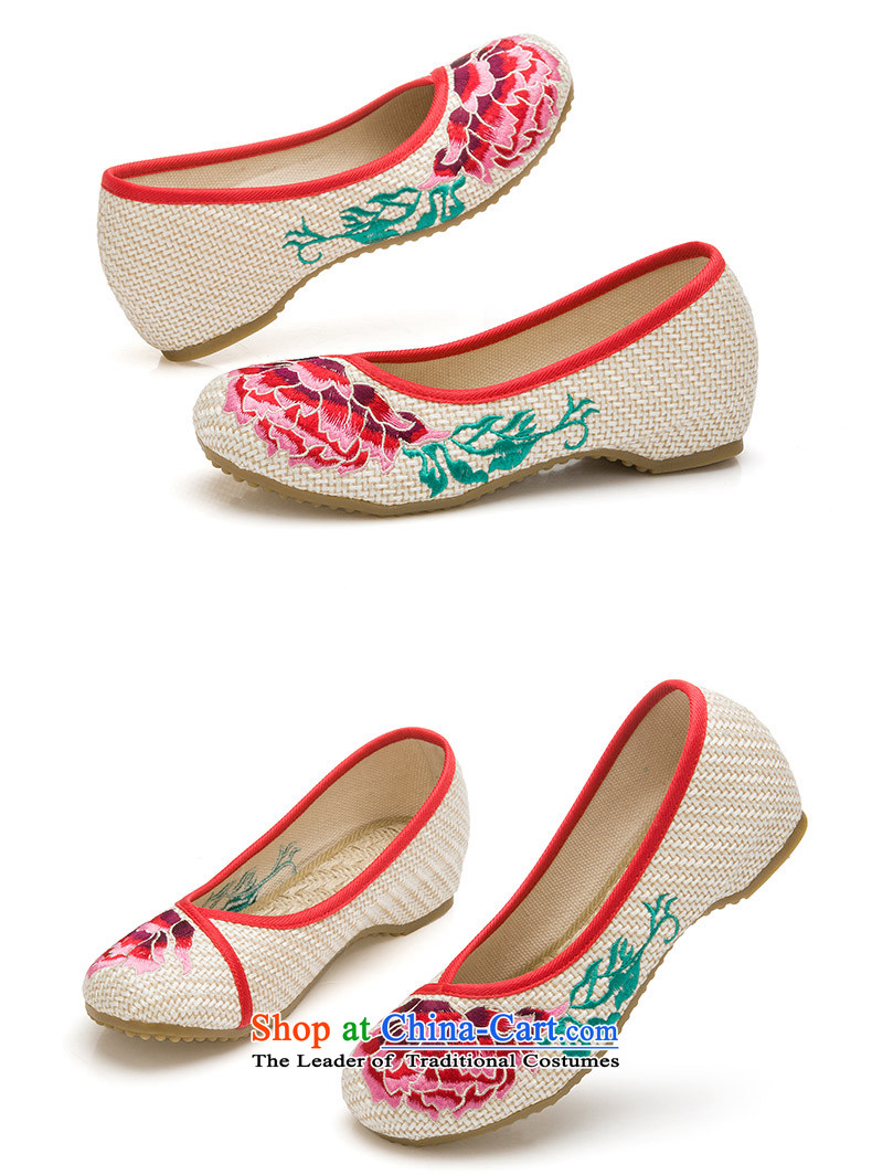 Mesh upper with old Beijing women shoes spring and summer embroidered shoes of ethnic mesh upper inside the slope rising Hibiscus with tray clip women shoes Mudan M 40 pictures, prices, brand platters! The elections are supplied in the national character of distribution, so action, buy now enjoy more preferential! As soon as possible.