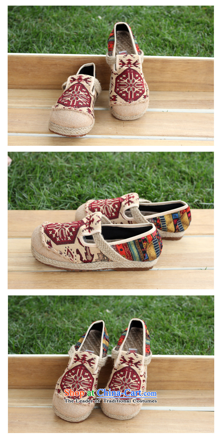 Flax Old Beijing summer leisure breathable mesh upper with Ms. Loose embroidered shoes porcelain uppers national FENG PING with trifles sandals slippers variety of multi-colored porcelain Interstate 37 pictures, prices, brand platters! The elections are supplied in the national character of distribution, so action, buy now enjoy more preferential! As soon as possible.