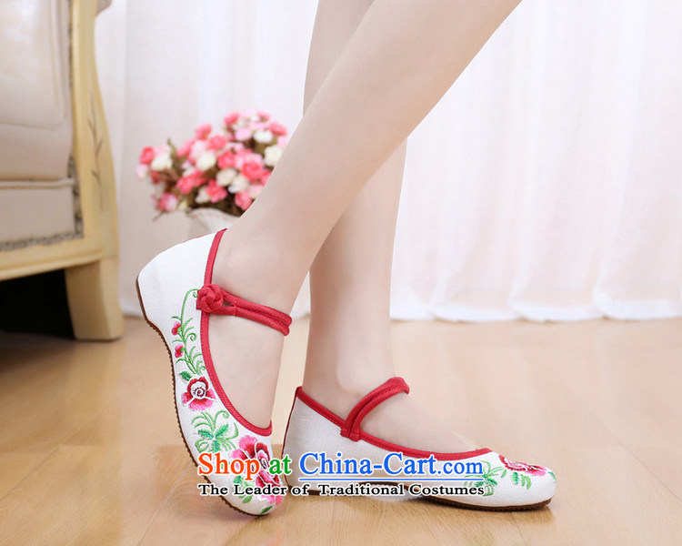 Dan Jie Shi 2015 Autumn new wealth peony embroidered shoes of Old Beijing mesh upper ethnic retro embroidered shoes Plaza Dance Shoe stylish girl single color 37 pictures shoes cowboy, prices, brand platters! The elections are supplied in the national character of distribution, so action, buy now enjoy more preferential! As soon as possible.