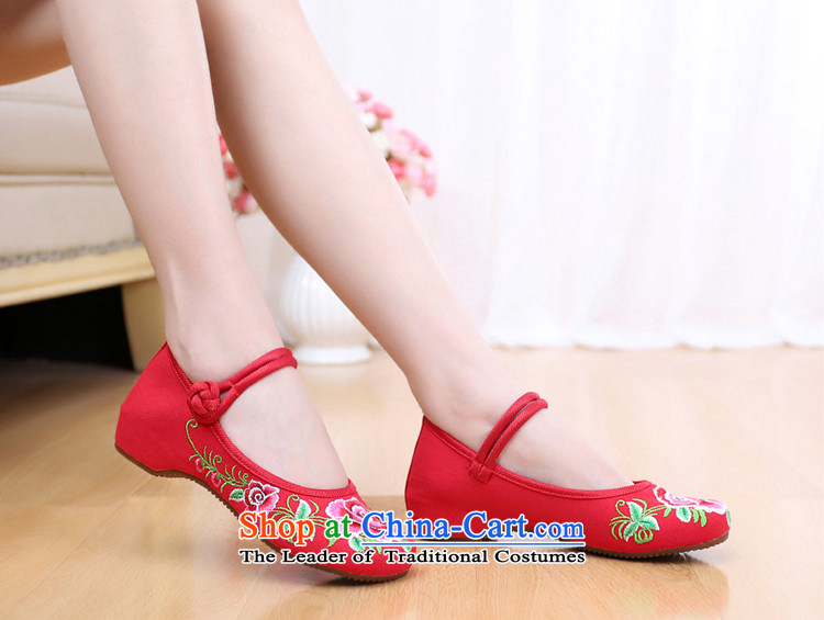 Dan Jie Shi 2015 Autumn new wealth peony embroidered shoes of Old Beijing mesh upper ethnic retro embroidered shoes Plaza Dance Shoe stylish girl single color 37 pictures shoes cowboy, prices, brand platters! The elections are supplied in the national character of distribution, so action, buy now enjoy more preferential! As soon as possible.