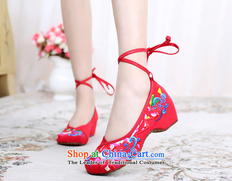 Oriental Kai Fei autumn 2015 new old Beijing mesh upper China wind band embroidered shoes butterfly flower lightweight mesh upper with tether ethnic embroidered shoes women shoes butterfly red flower 35 pictures, prices, brand platters! The elections are supplied in the national character of distribution, so action, buy now enjoy more preferential! As soon as possible.
