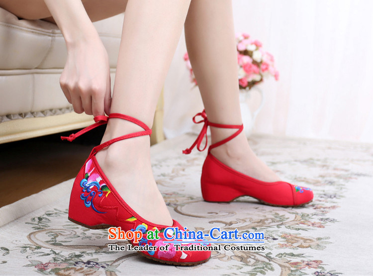 Dan Jie Shi 2015 Autumn new old Beijing mesh upper butterfly flower beef tendon bottom lightweight mesh upper with tether straps ethnic embroidered shoes women shoes Fashion Square Dance Shoe Black 35 pictures, prices, brand platters! The elections are supplied in the national character of distribution, so action, buy now enjoy more preferential! As soon as possible.