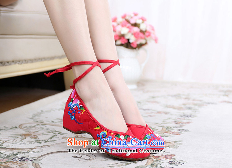 Dan Jie Shi 2015 Autumn new old Beijing mesh upper butterfly flower beef tendon bottom lightweight mesh upper with tether straps ethnic embroidered shoes women shoes Fashion Square Dance Shoe Black 35 pictures, prices, brand platters! The elections are supplied in the national character of distribution, so action, buy now enjoy more preferential! As soon as possible.