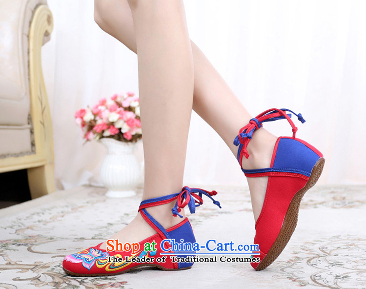 Dan Jie Shi 2015 Autumn new old Beijing mesh upper butterfly flower beef tendon bottom lightweight mesh upper with tether straps ethnic embroidered shoes women shoes Fashion Square Dance Shoe Black 35 pictures, prices, brand platters! The elections are supplied in the national character of distribution, so action, buy now enjoy more preferential! As soon as possible.