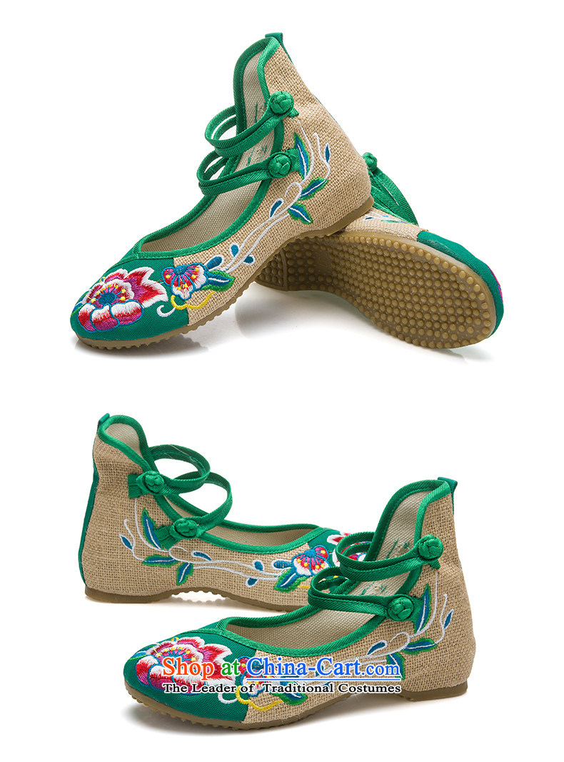 The electoral support C.O.D.- Old Beijing mesh upper female summer embroidered shoes increased within ethnic female single shoe Dance Shoe mesh upper with genuine green 38 pictures, prices, brand platters! The elections are supplied in the national character of distribution, so action, buy now enjoy more preferential! As soon as possible.