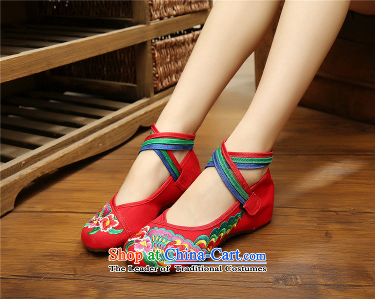 New Old Beijing mesh upper female retro ethnic embroidered shoes with soft, increased within the Dance Shoe boat women shoes single shoe blue 40 pictures, prices, brand platters! The elections are supplied in the national character of distribution, so action, buy now enjoy more preferential! As soon as possible.