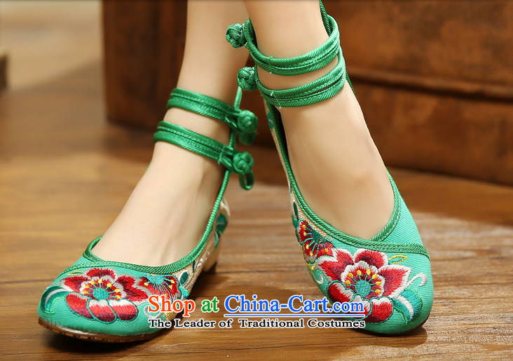 Energy summer new retro ethnic embroidered shoes increased within the old Beijing mesh upper with single women shoes 412-151 Red 37 pictures, prices, brand platters! The elections are supplied in the national character of distribution, so action, buy now enjoy more preferential! As soon as possible.
