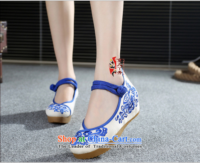Putin has been Soo-embroidered shoes of Old Beijing national women's shoes wind shoes porcelain embroidery waterproof Taichung the the high-heel shoes Stylish retro female A108-103 blue 35 pictures, prices, brand platters! The elections are supplied in the national character of distribution, so action, buy now enjoy more preferential! As soon as possible.